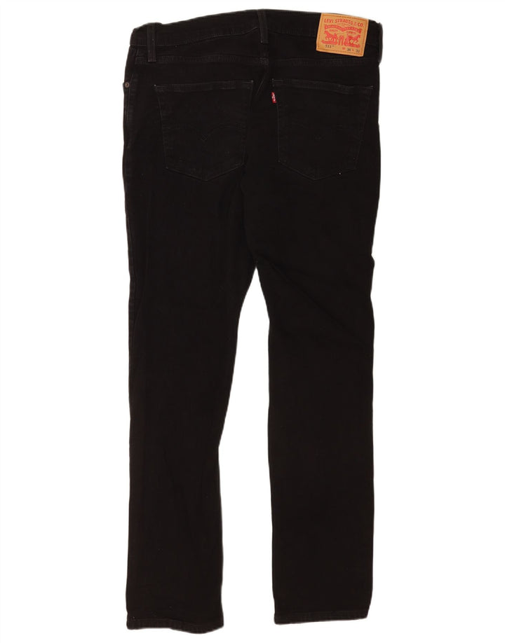 Levi's Herren 511 Slim Jeans W36 L32 Schwarze Baumwolle
