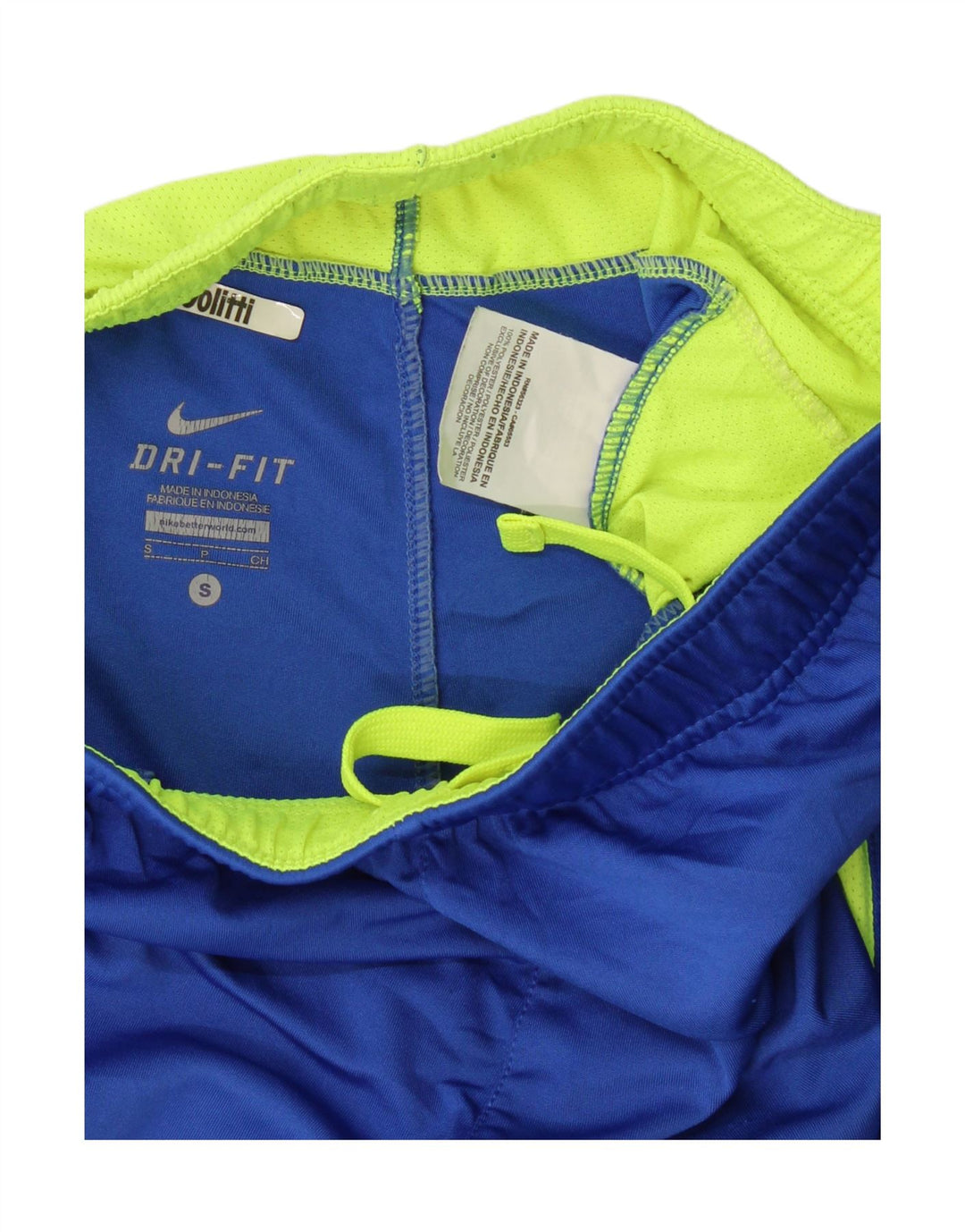 Nike Dri Fit Sport-Shorts für Jungen, 8–9 Jahre, Größe S, blaues Farbblock-Polyester