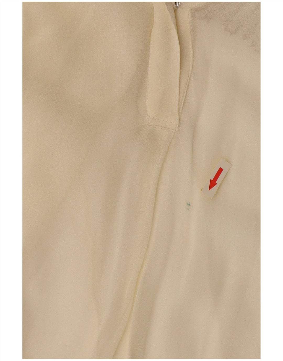 Mango Damen Durchsichtiges Blusenoberteil UK 12 Mittelweiße Viskose