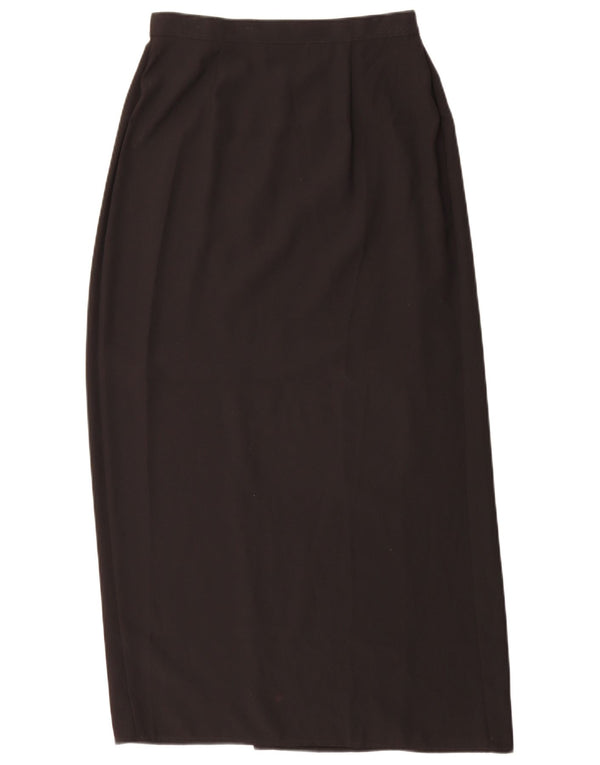 Marks & Spencer Damen Wickelrock UK 12 Medium W28 Schwarz Polyester