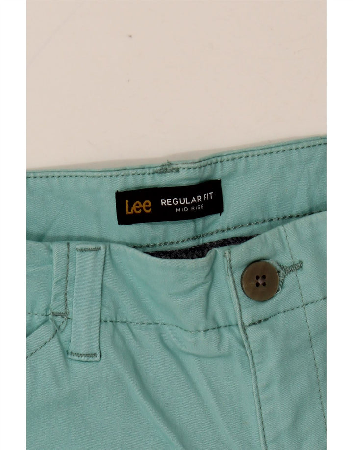 LEE Damen-Shorts mit normaler Passform und mittlerer Leibhöhe, W32, Größe L, Türkis