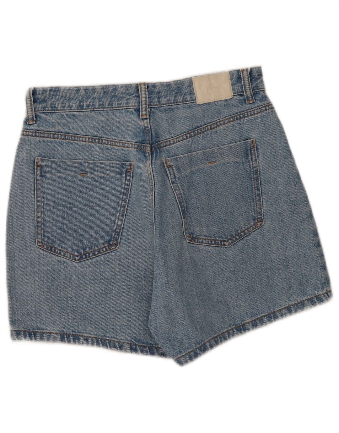 Zara Damen-Jeansshorts mit hoher Taille, EU 40, Mittel W30, Blau