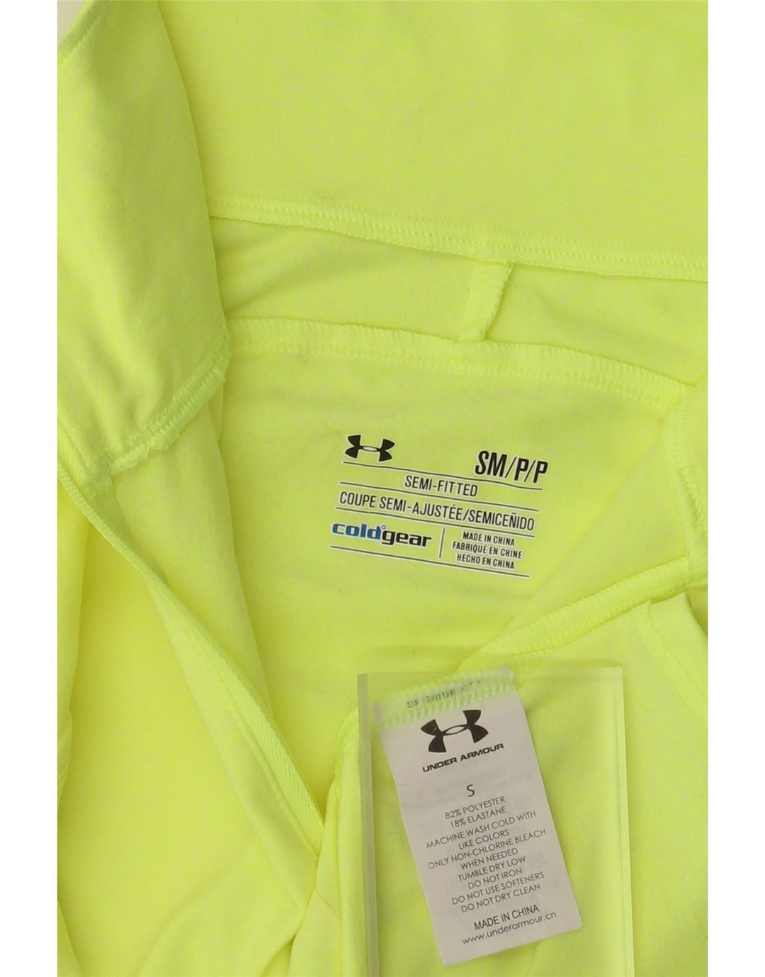 Under Armour Damen Cold Gear Pullover-Trainingsanzug-Oberteil, UK 8, Größe S, Gelb