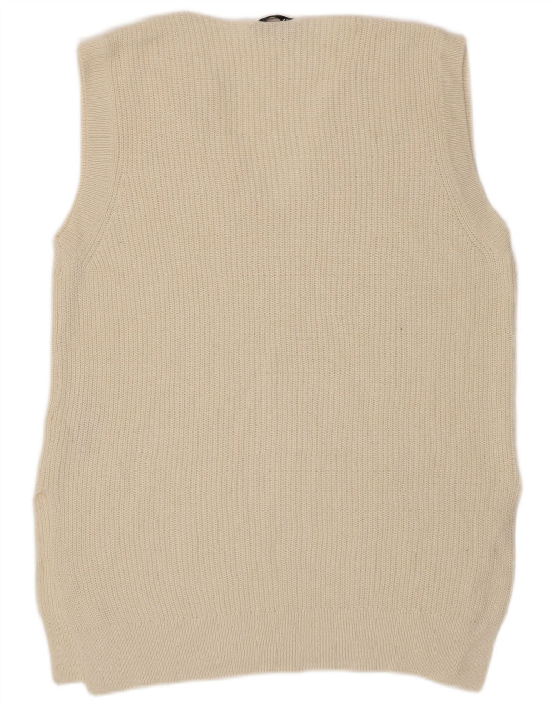 Zara Herren Weste Tank Top Small Beige Baumwolle