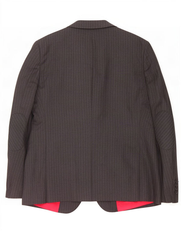 Tommy Hilfiger Herren 2-Knopf-Blazerjacke IT 56 3XL Grauer Nadelstreifen