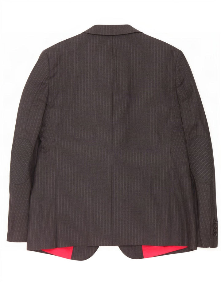 Tommy Hilfiger Herren 2-Knopf-Blazerjacke IT 56 3XL Grauer Nadelstreifen