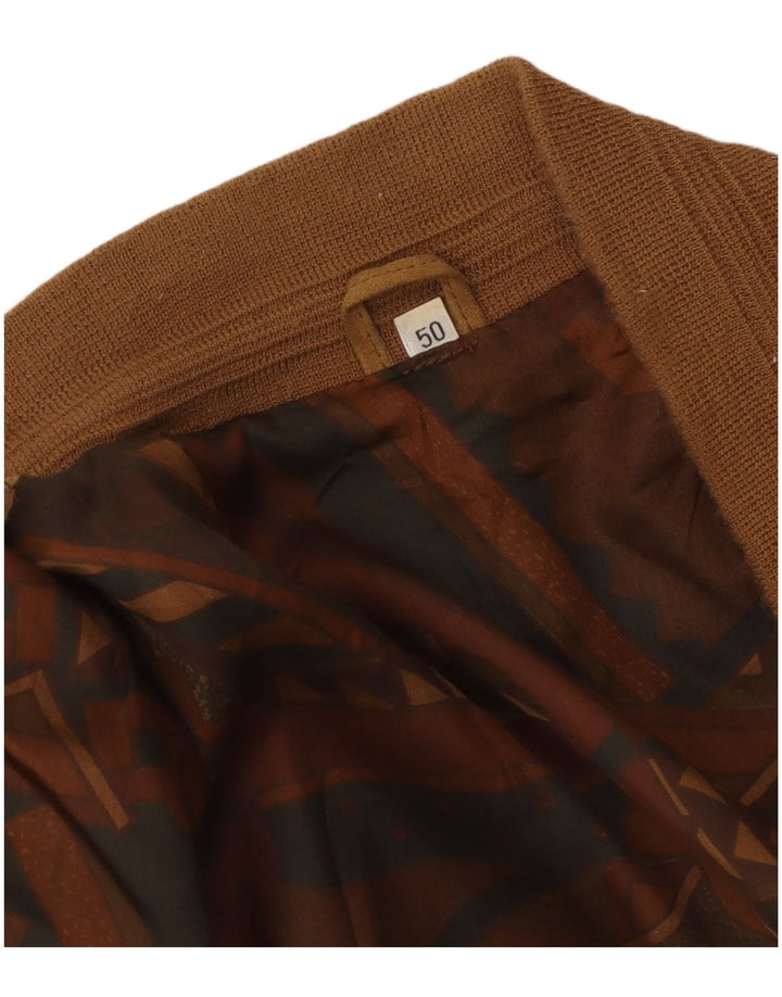 VINTAGE Herren Wildleder Bomberjacke IT 50 Large Braun