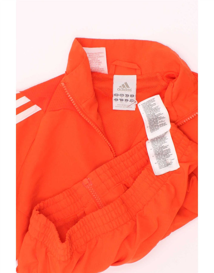 Adidas Jungen Trainingsanzug Top Jacke 3-4 Jahre Orange Polyester