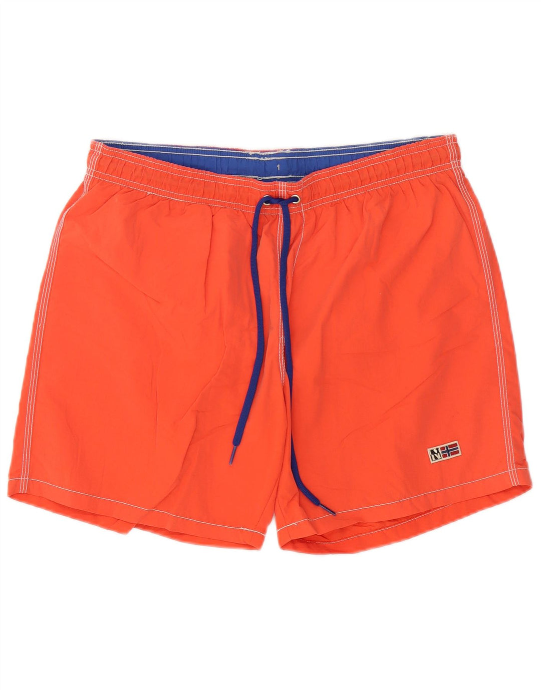 Napapijri Herren-Badeshorts, groß, orange, Polyester