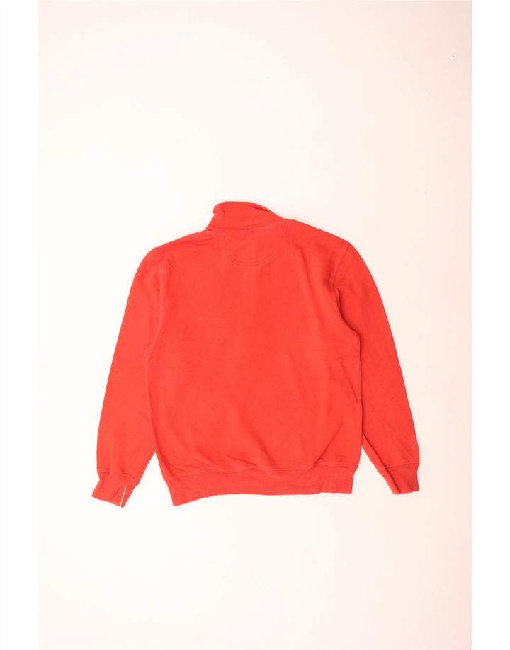 Izod Herren-Sweatshirt mit 1/4-Reißverschluss, Größe S, Rot, Baumwolle
