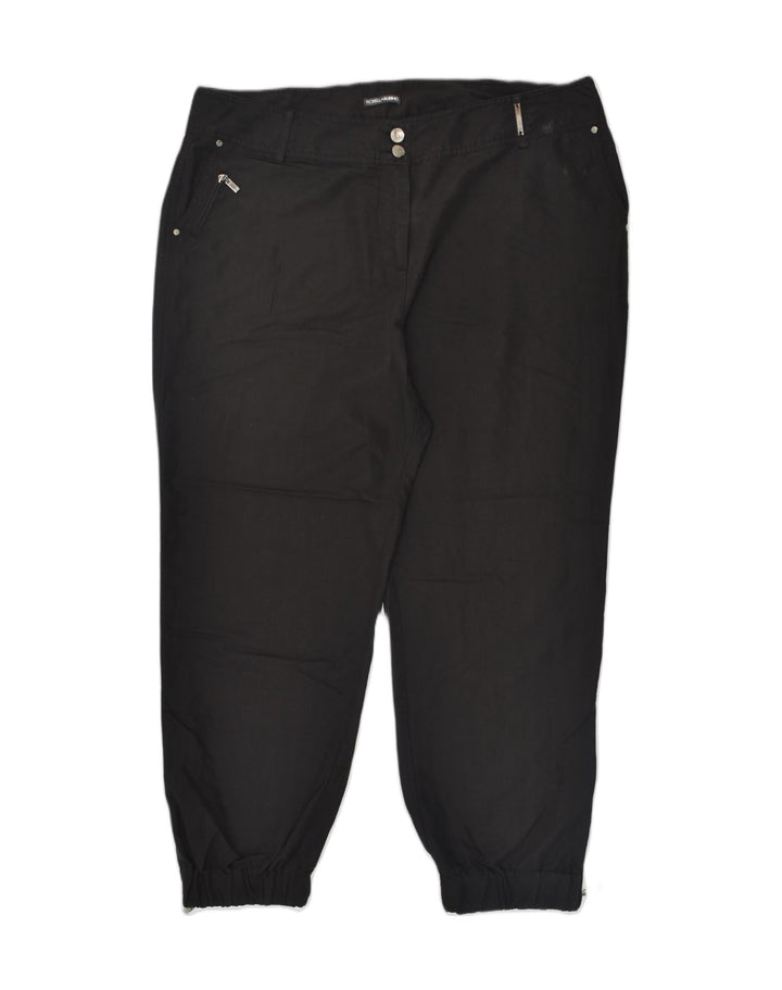 FIORELLA RUBINO Womens Joggers Trousers W40 L29 Black Viscose | Vintage Fiorella Rubino | Thrift | Second-Hand Fiorella Rubino | Used Clothing | Messina Hembry 