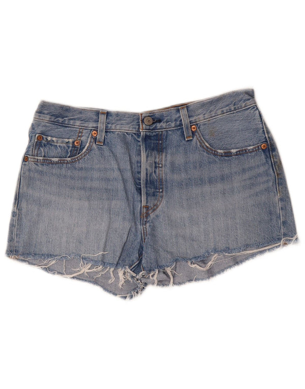 LEVI'S Damen 501 Jeansshorts W29 mittelblaue Baumwolle
