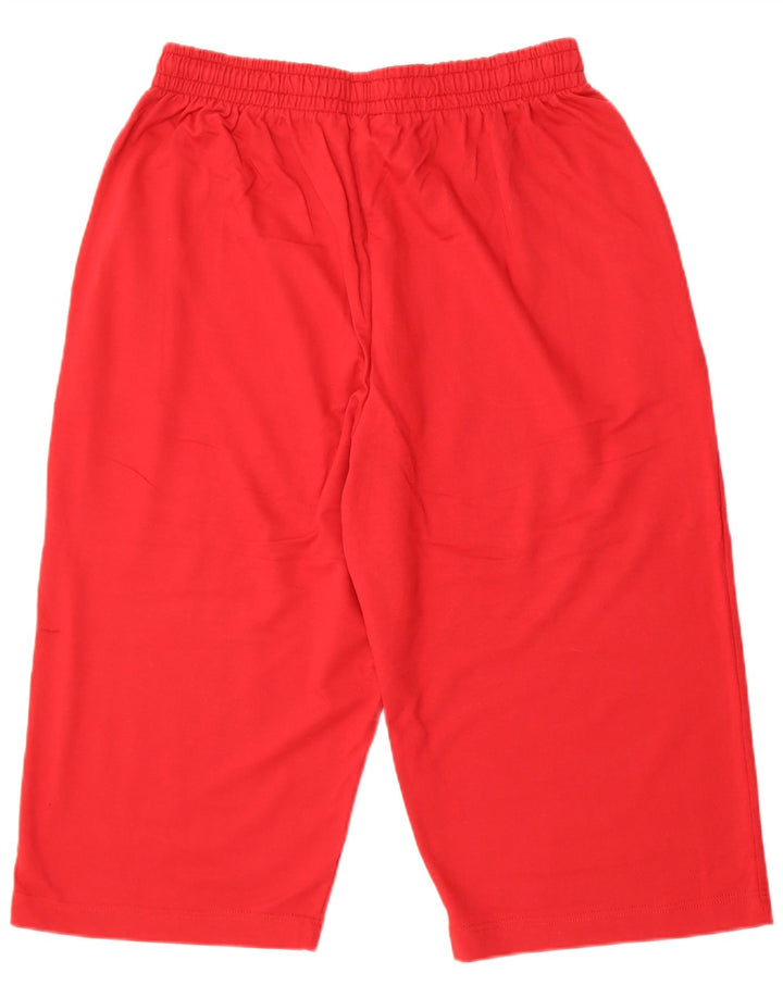 Reebok Herren Bermuda Sport Shorts 2XL Rot Baumwolle