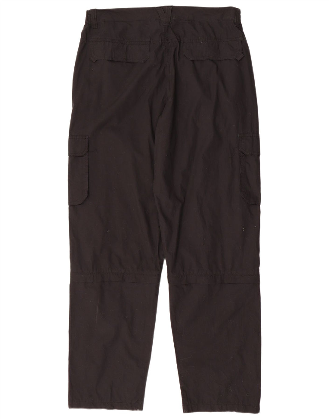 TOPTEX Herren Straight Cargo Hose IT 52 XL W36 L33 Schwarze Baumwolle