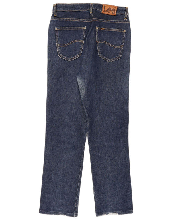 Lee Damen Dallas Straight Jeans W32 L28 Marineblaue Baumwolle