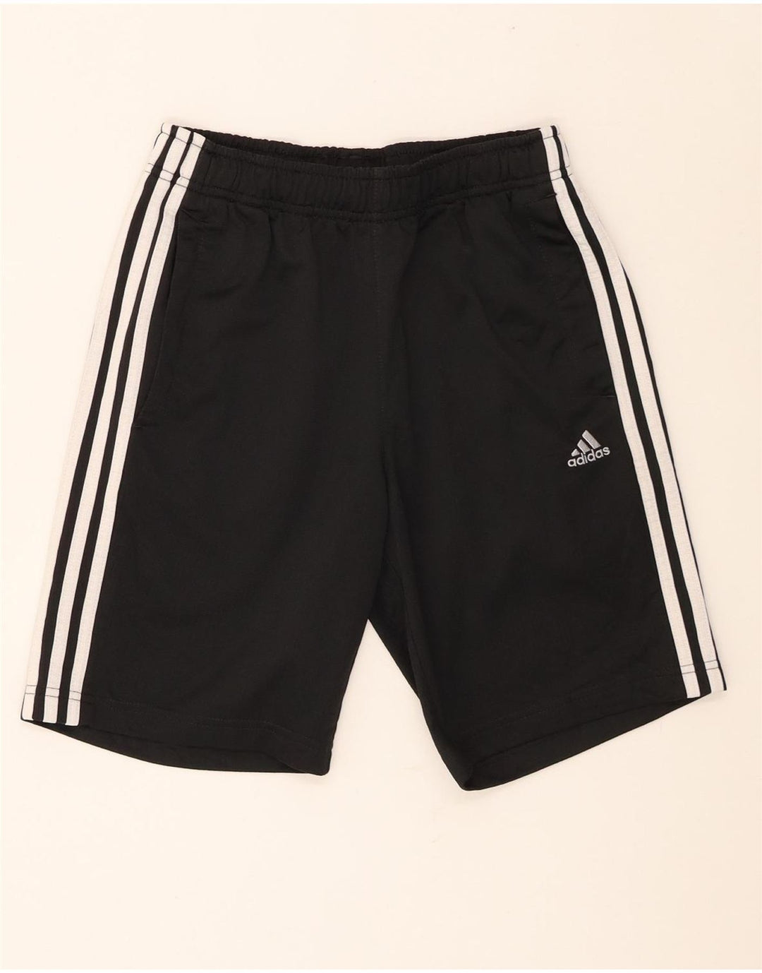 Adidas Sportshorts für Jungen, 13–14 Jahre, schwarzes Polyester