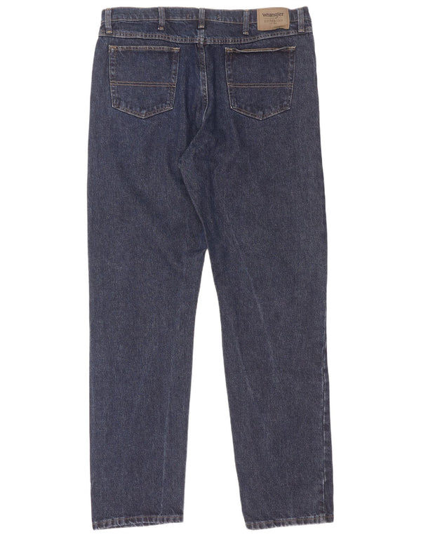 Wrangler Herren Straight Jeans W40 L36 Marineblaue Baumwolle