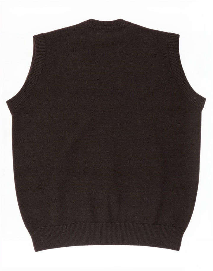 Dardano Herren Weste Tank Top IT 52 Large Grau Acryl