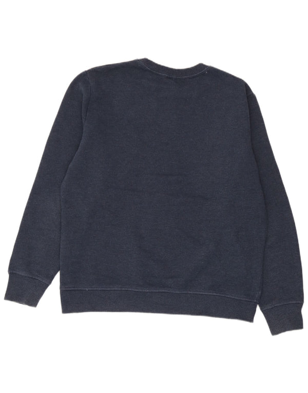 Superdry Damen-Sweatshirt mit lockerer Passform, UK 12, mittelmarineblaue Baumwolle