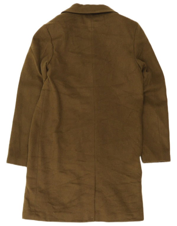 Jack Wills Damen Übergroßer Mantel UK 10 Small Khaki Polyester
