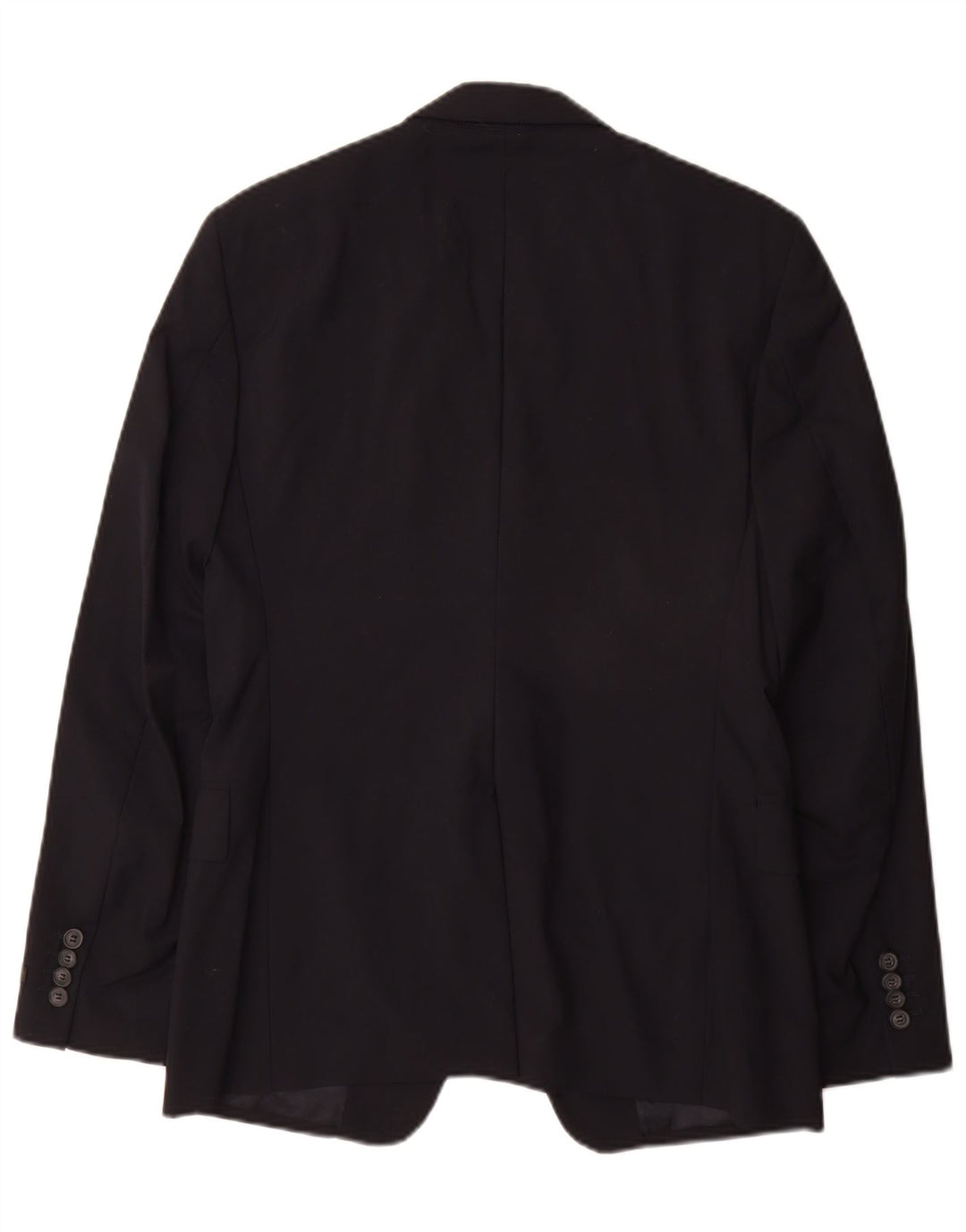 Prada Herren-Blazerjacke mit 2 Knöpfen, IT 48, mittelmarineblaue Wolle