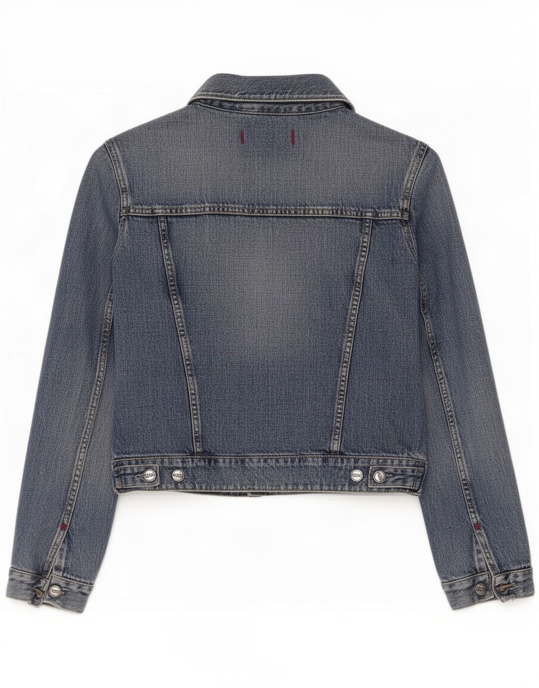Gas Damen Jeansjacke UK 12 Mittelblaue Baumwolle