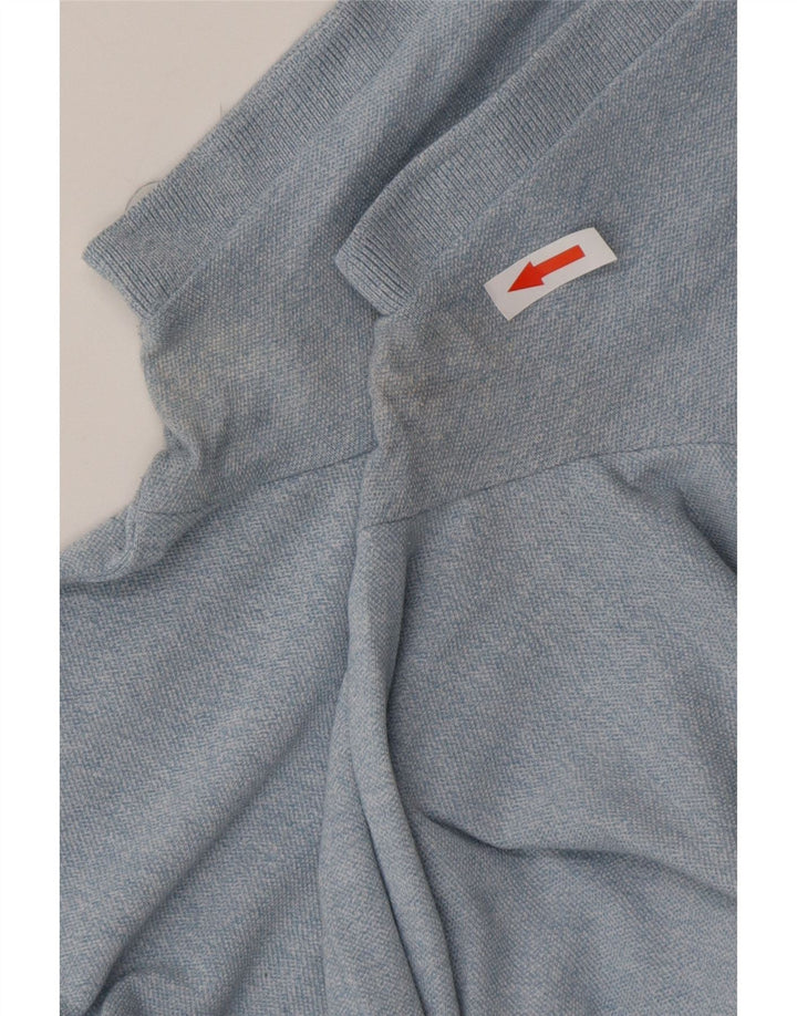 HOLLISTER Herren-Poloshirt, kleine blaue Baumwolle