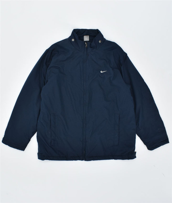 NIKE Herren-Windbreaker-Jacke, UK 42/44, groß, marineblau, Polyester