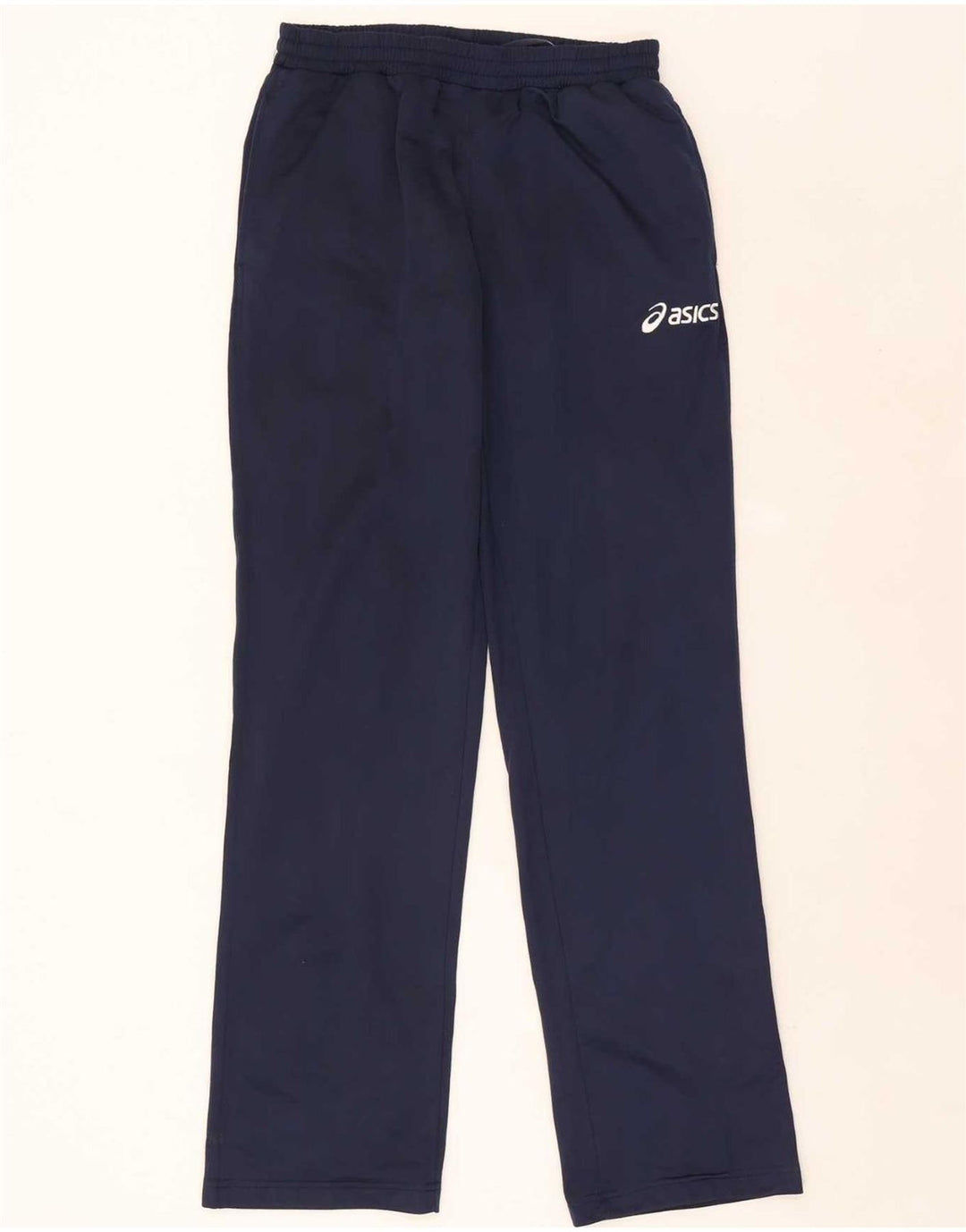 Asics Herren-Trainingsanzug, mittelgroß, Marineblau, Farbblock-Polyester