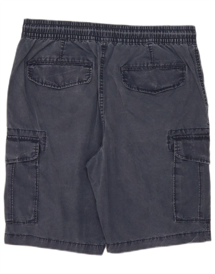 MARKS & SPENCER Herren Cargoshorts W34 Große marineblaue Baumwolle