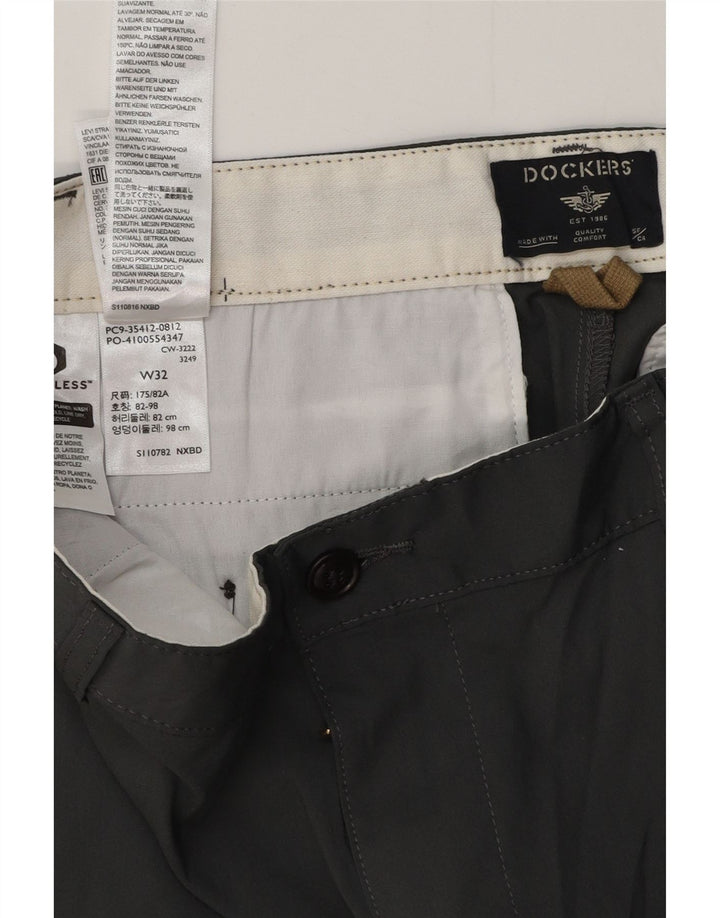 DOCKERS Herren Cargoshorts W32 Mittelgraues Polyester