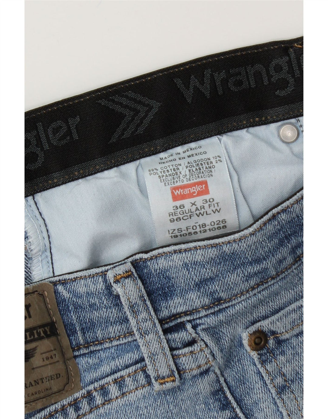 WRANGLER Herren-Jeans mit normaler Passform, gerade Passform, W36, L30, Blau, Baumwolle