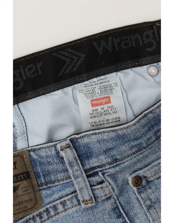 WRANGLER Herren-Jeans mit normaler Passform, gerade Passform, W36, L30, Blau, Baumwolle