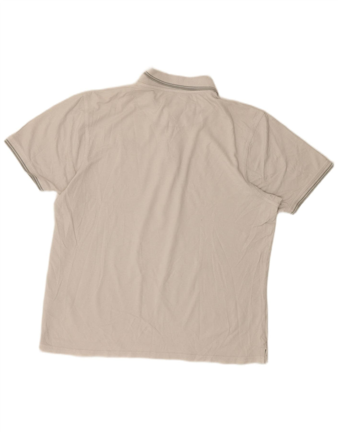 Avirex Herren Poloshirt 2XL weiß gestreift aus Baumwolle
