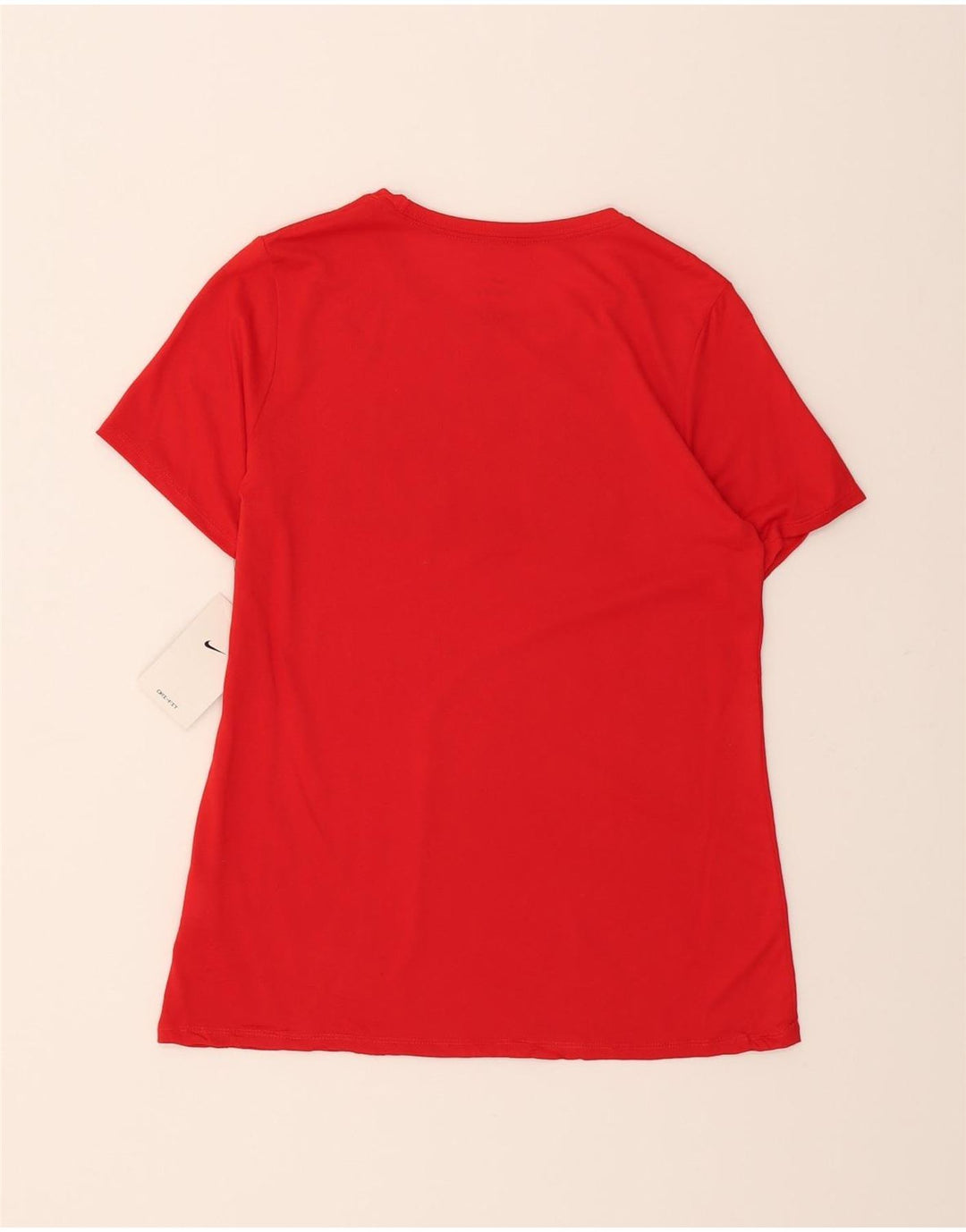 NIKE Womens Graphic T-Shirt Top UK 12 Medium Red Cotton Vintage Nike and Second-Hand Nike from Messina Hembry 