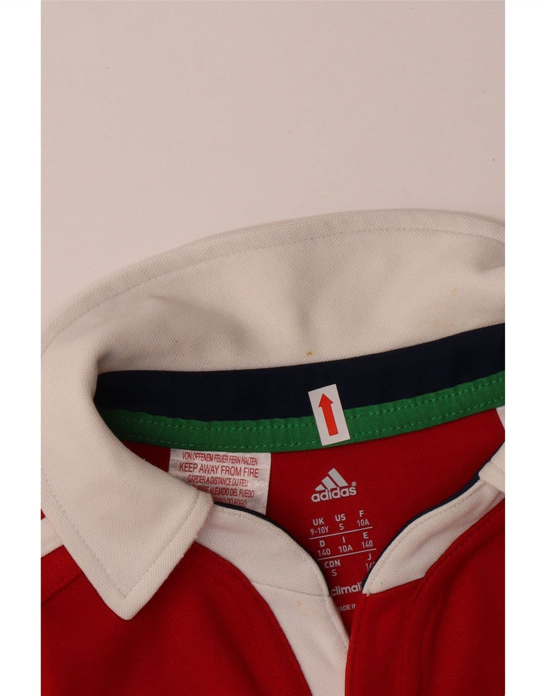 ADIDAS Jungen Australien 2013 Grafik-Poloshirt, 9–10 Jahre, rotes Polyester