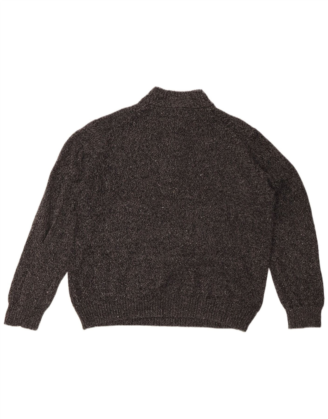 Izod Damen-Pullover mit Knopfkragen, UK 20 2XL, grau geflecktes Acryl