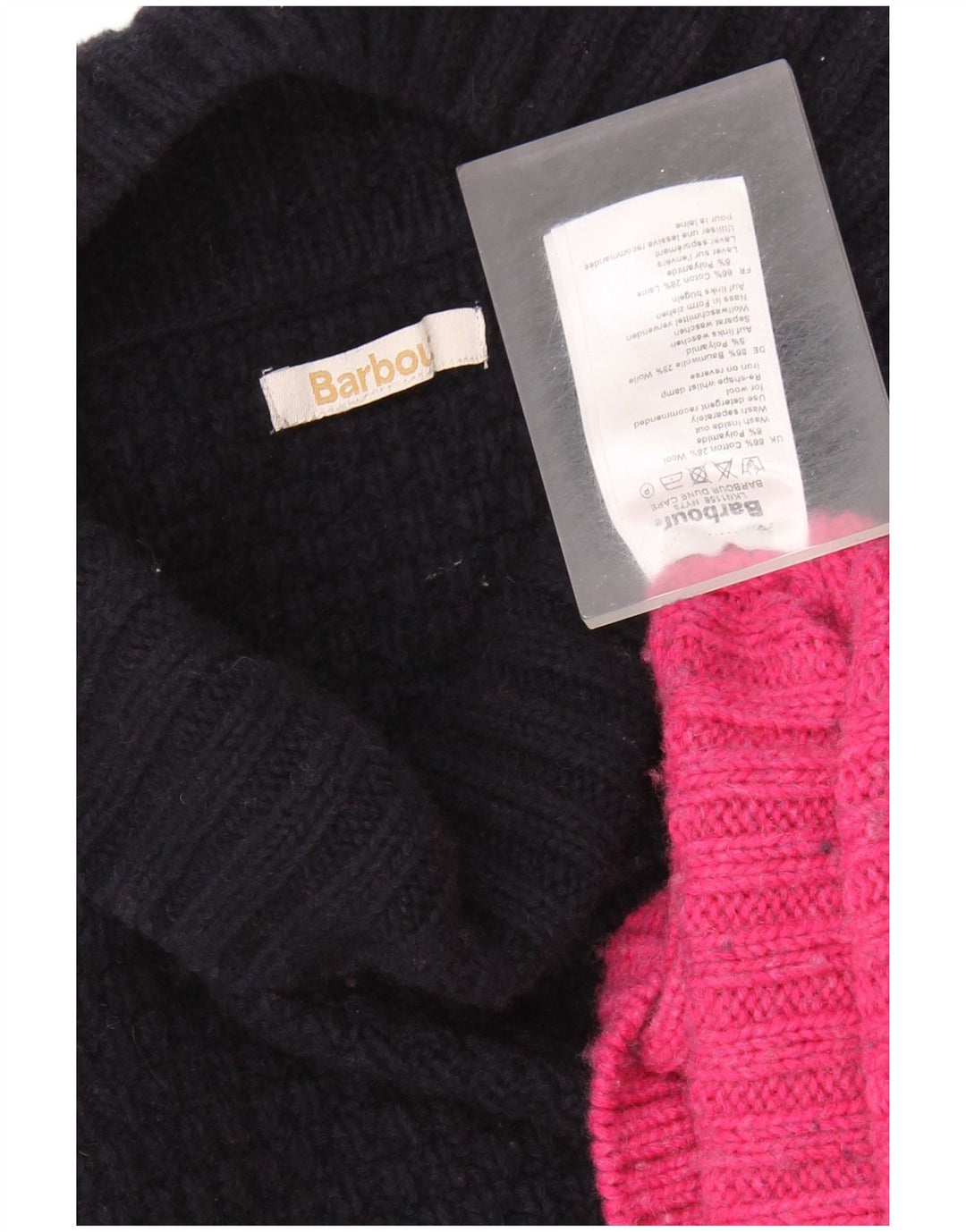 BARBOUR Rollkragenpullover für Damen, UK 18, XL, Marineblau, Farbblock