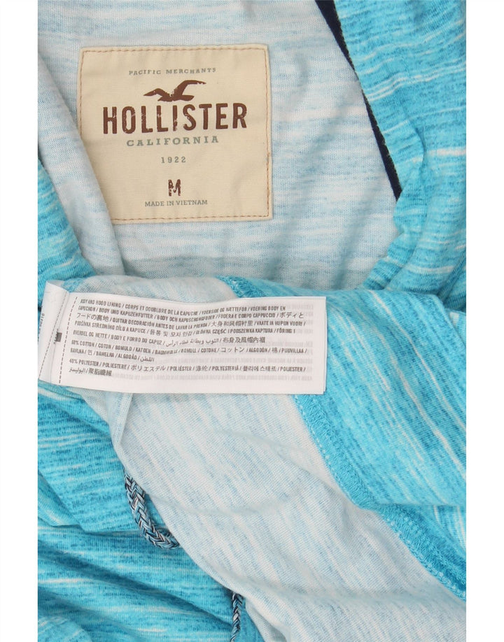 HOLLISTER Herren-Kapuzenpullover aus mittelblau gesprenkelter Baumwolle