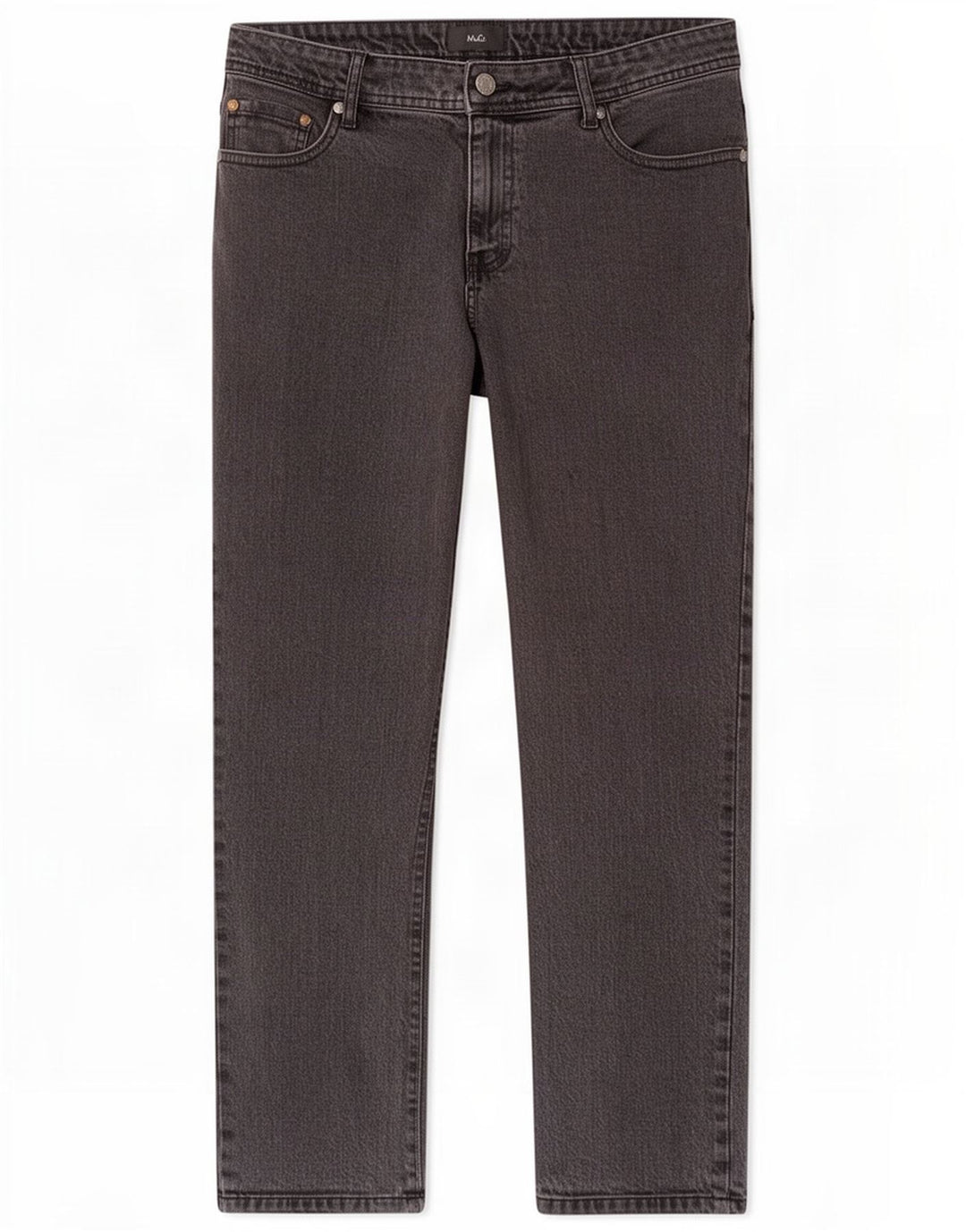 M&Co Herren Regular Straight Jeans W40 L29 Graue Baumwolle