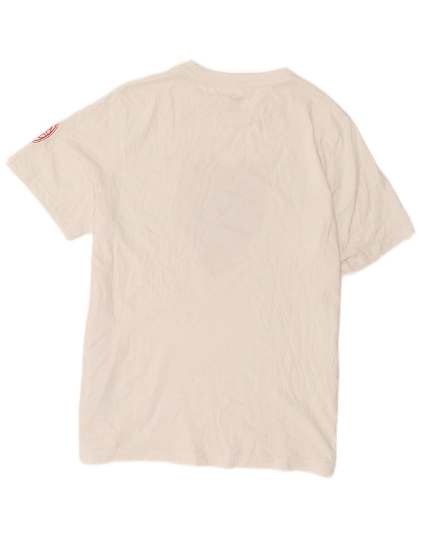 Puma Herren AC Milan Grafik-T-Shirt-Oberteil, groß, aus weißer Baumwolle