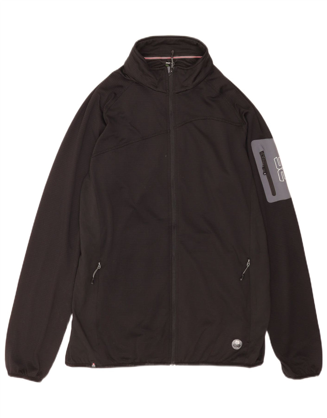 Maul Herren-Trainingsanzugoberteil, Jacke, Größe 54, XL, Schwarz, Colourblock-Polyester