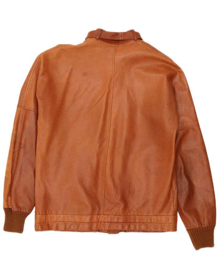 Vintage Herren Lederjacke UK 38 Mittelbraun