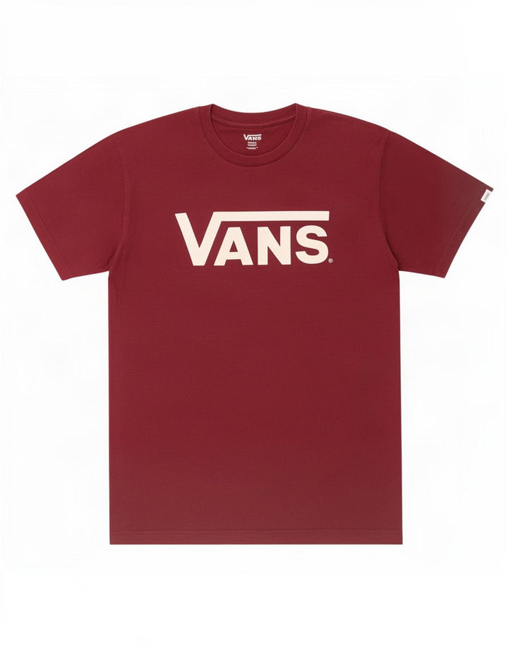 Vans Herren-T-Shirt mit Grafik, Größe S, kastanienbraune Baumwolle