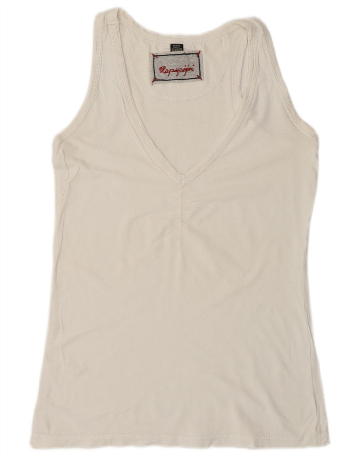 Napapijri Damen Weste Top UK 6 XS Weiß