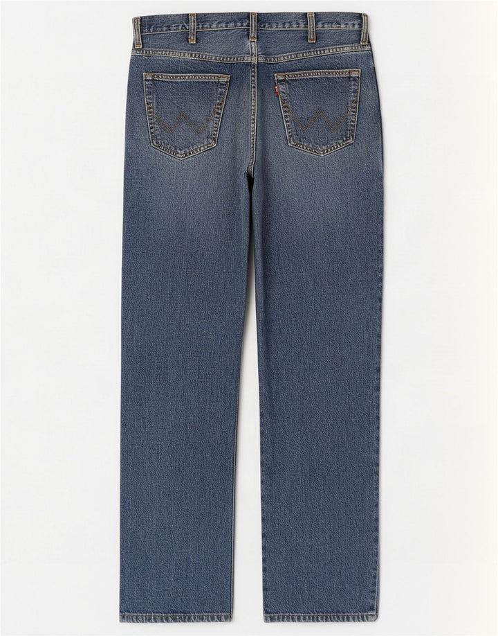Wrangler Herren Texas Straight Jeans W36 L32 Blaue Baumwolle