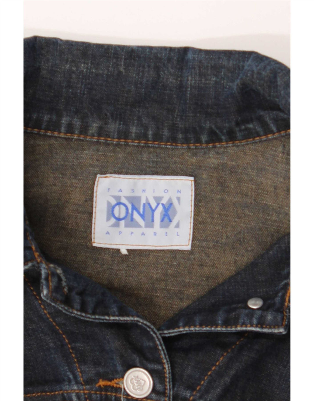 Onyx Damen Jeansjacke UK 10 Small Marineblau