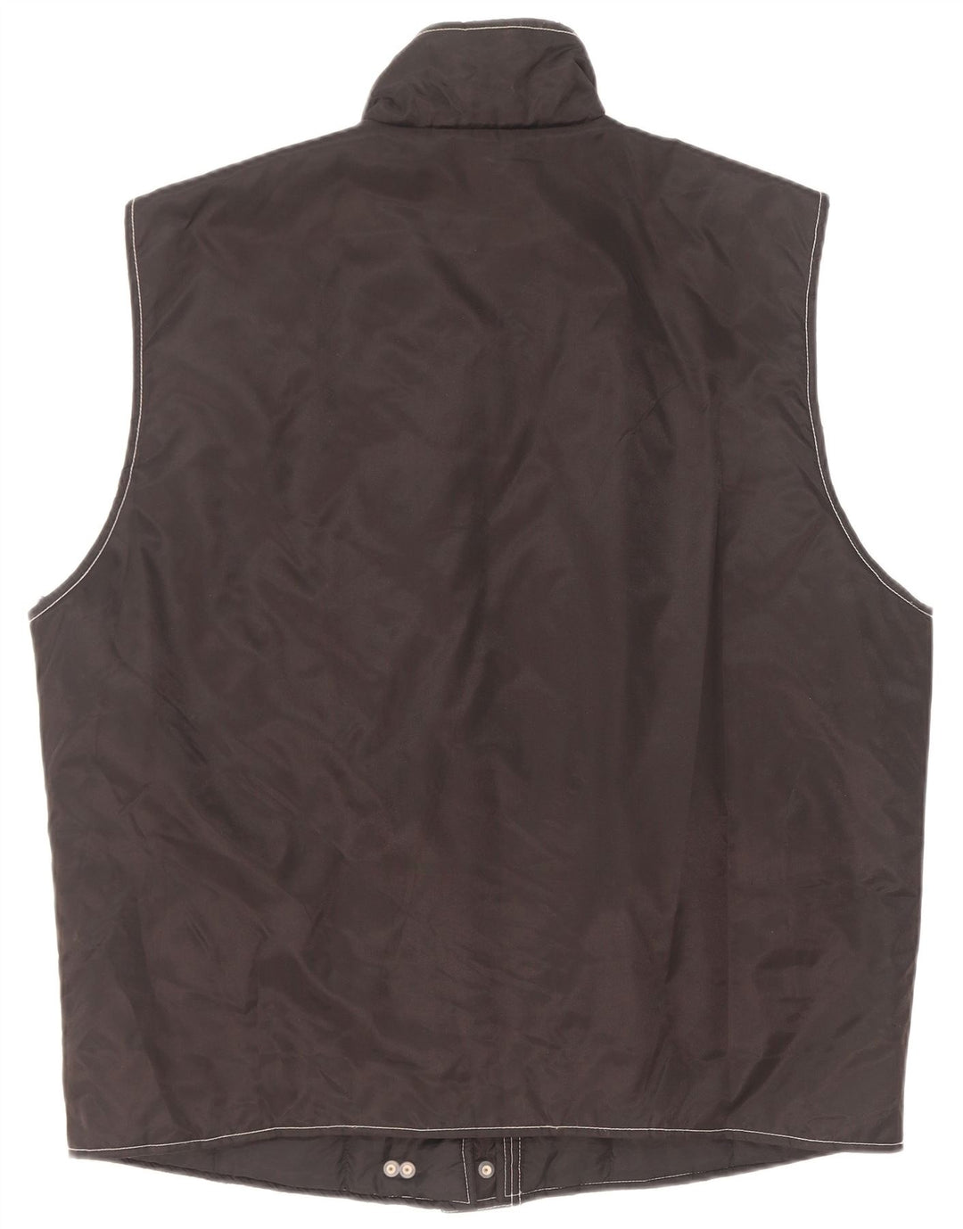 Vintage Damen Übergroße Utility-Gilet UK 20/22 XL Schwarzes Polyamid