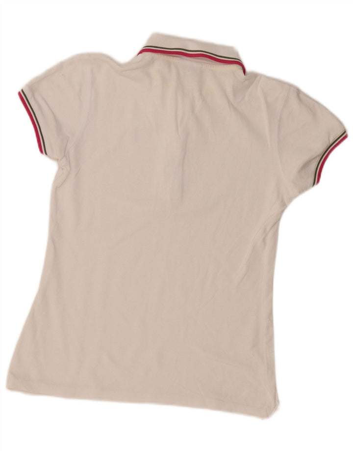Diadora Damen Poloshirt UK 10 Small Weiß