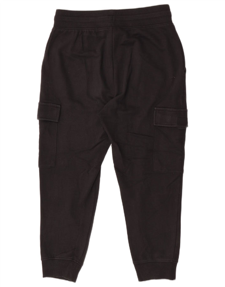 Arena Mens Cargo Tracksuit Trousers Joggers Small Black Cotton